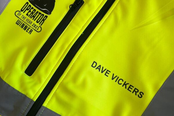 yellow high vis jacket