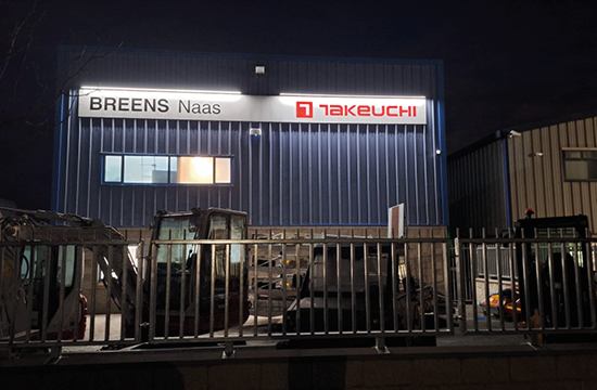 breens farm machinery naas depot night