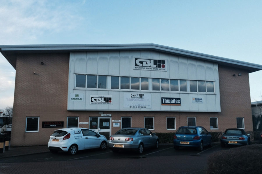 CBL Bristol Headquarters with some cars parked in front