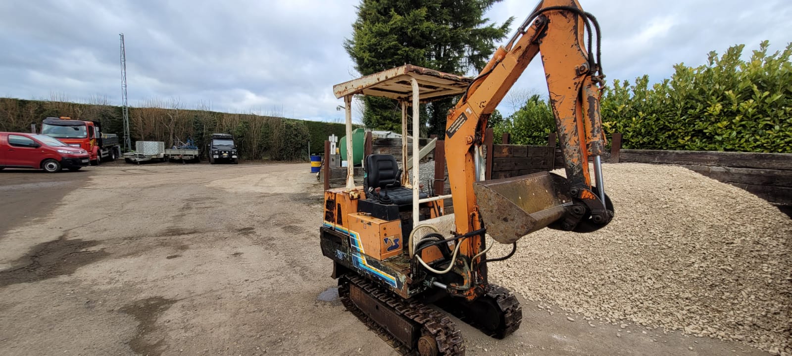 The seat from a old takeuchi mini excavator 