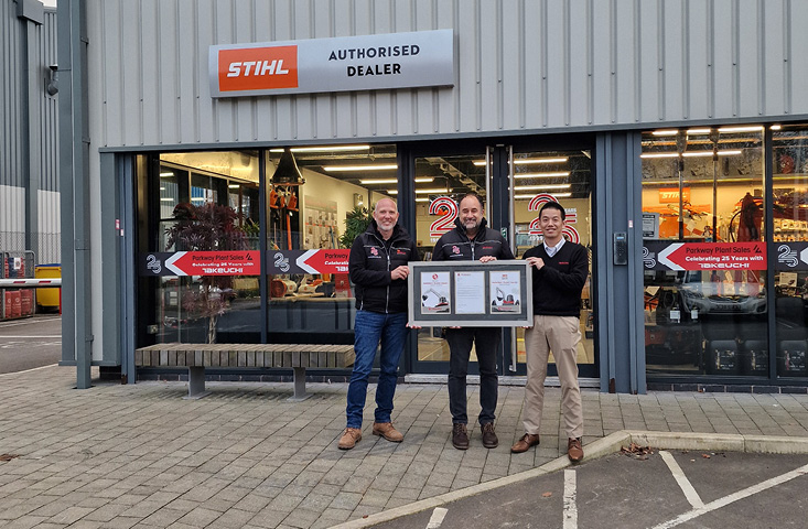 parkway plant celebrate 25 years with Takeuchi