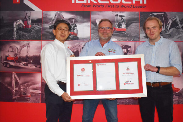 BOW PLANT SALES GET TAKEUCHI MILESTONE AWARD