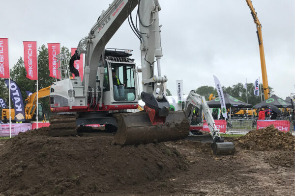 TB2150R Digger on small mound