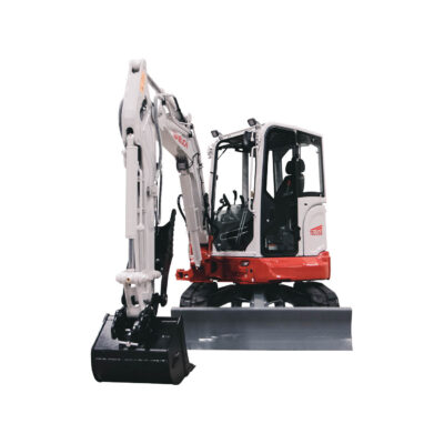 tb325r excavator stationary on white background