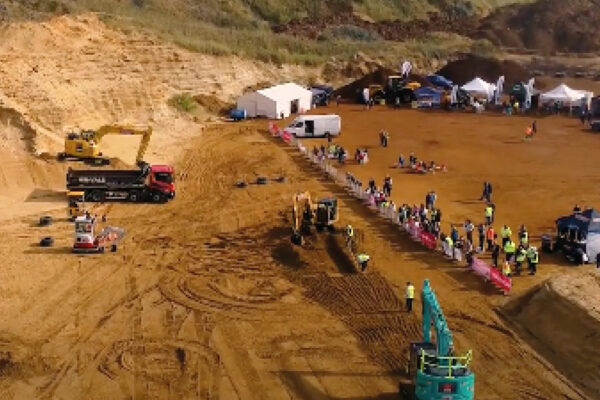 drone image of visitors watching ukpo plant operator of the year 2022