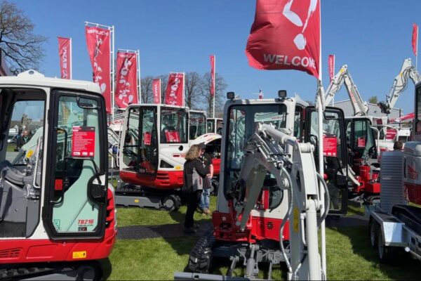 lined up diggers at scotplant