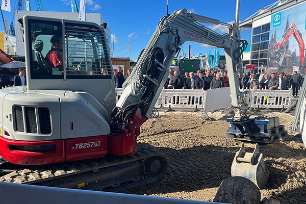 takeuchi excavator at bauma