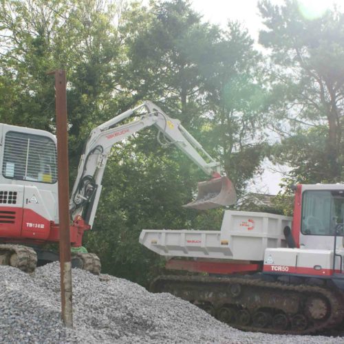 Takeuchi TB138FR excavator TCR50 tracked dumper